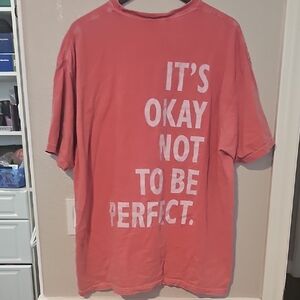 Comfort Colors Pinkish Red Short Sleeve Tee Casual Fit